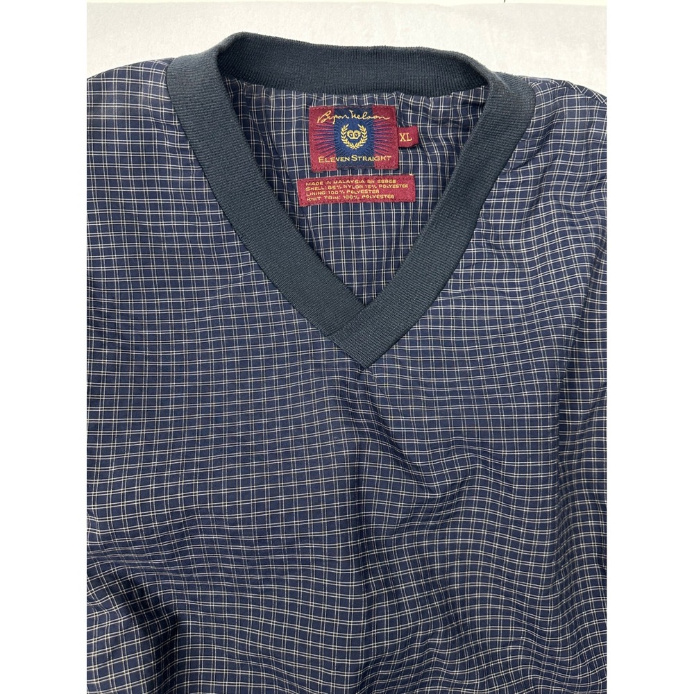 Byron Nelson Eleven Straight Plaid Golf Vest‎ Mens XL Sleeveless Pullover